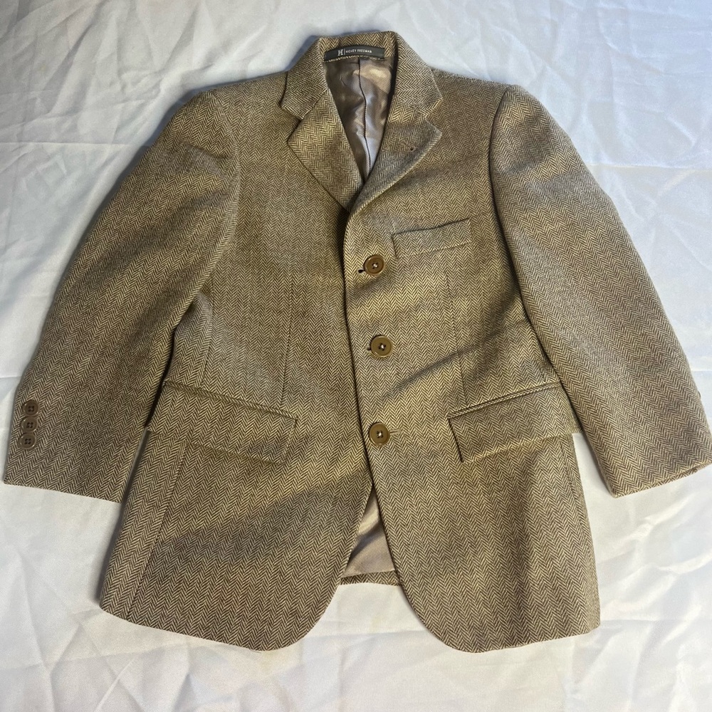 Hickey Freeman boys Herringbone Blazer